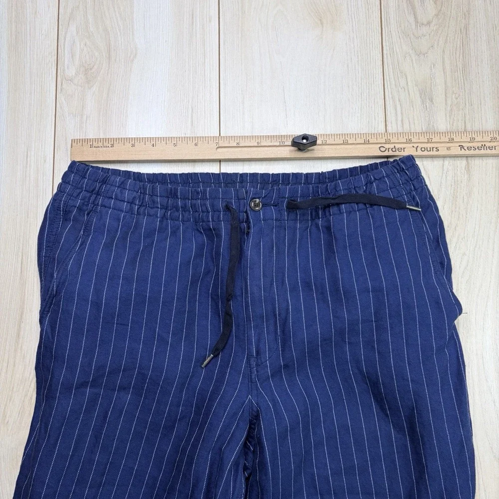 Polo Ralph Lauren Linen Pinstripe Prepster Classic Fit Twill Pants Mens Large